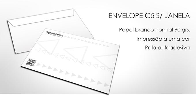 Envelopes personalizados  - C5 S/ JANELA