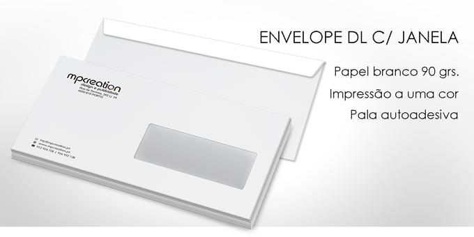 Envelopes personalizados  - DL C/ JANELA